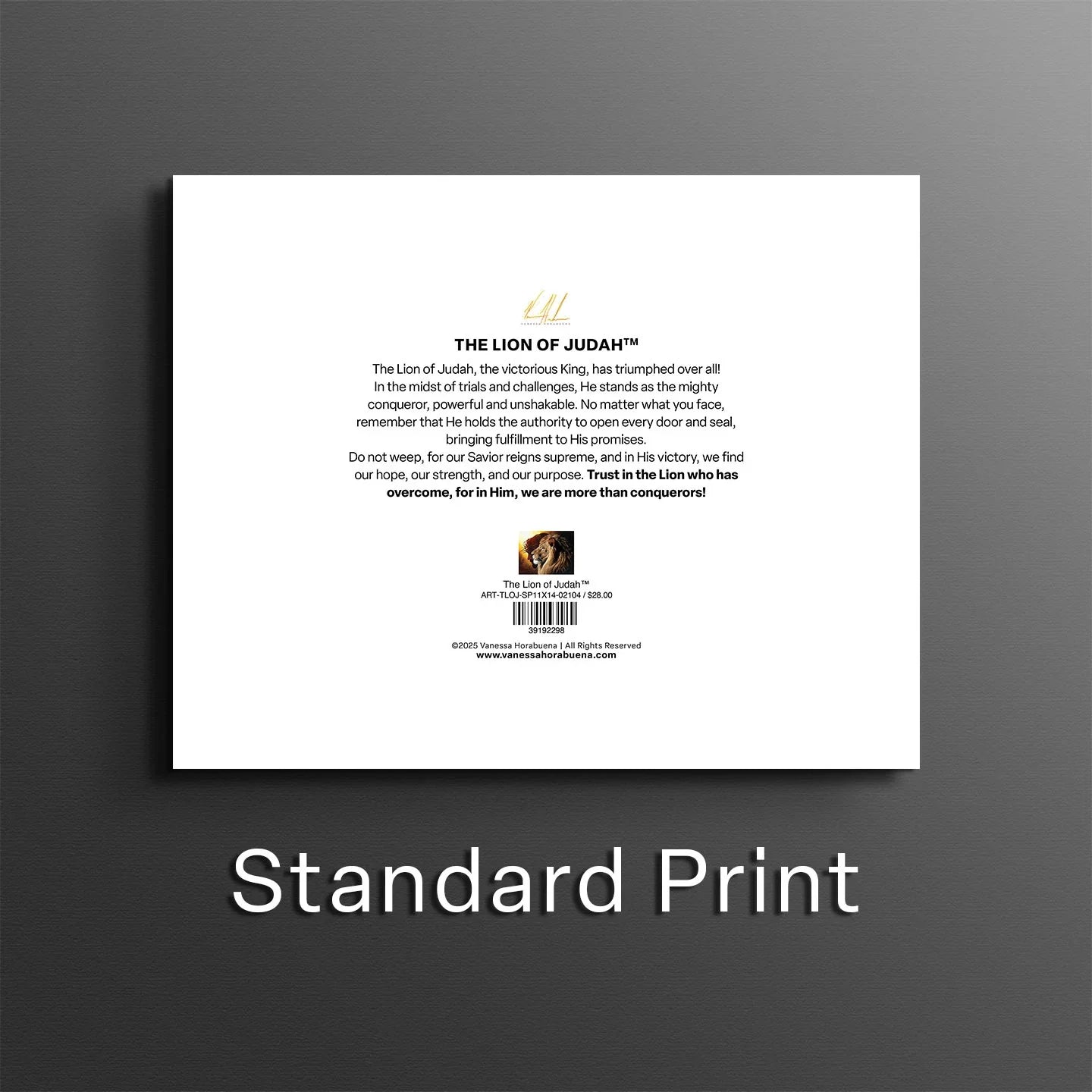 The Lion of Judah™ — Luxury Fine Art Print